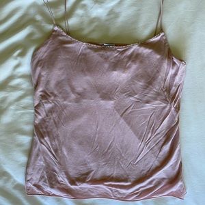 90’s vintage baby pink tank w/ beading size L